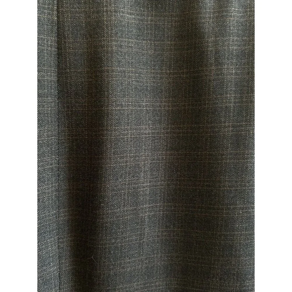 Jos A Bank Signature Collection Blazer Silk Wool Men's Size 42R Navy Checkered